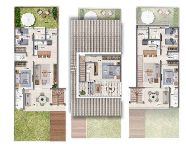 PORTO ITACIMIRIM RESIDENCE - VILLAGE DE 2 E 3 QUARTOS À VENDA A PARTIR DE R$710.000,00 EM ITACIMIRIM/BA