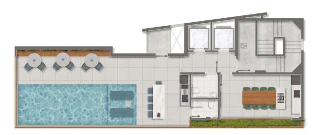 Atlantic Ocean – Apartamento na Barra, 1 quarto, 29,30m² por R$ 615.000,00