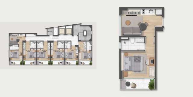 Atlantic Ocean – Apartamento na Barra, 1 quarto, 29,30m² por R$ 615.000,00