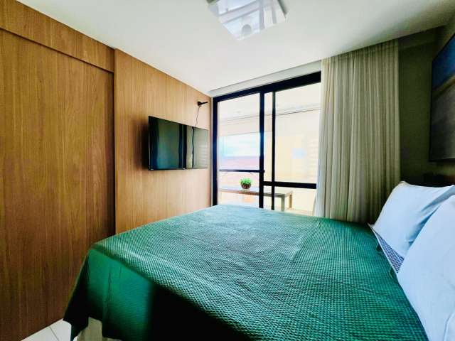 Apartamento na Barra PORTEIRA FECHADA com 1 suíte, 29m² à venda por R$ 650.000,00