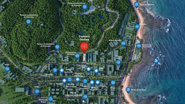 Connect Ondina – Quarto e Sala à Venda por R$ 482.500,00 – Salvador/BA