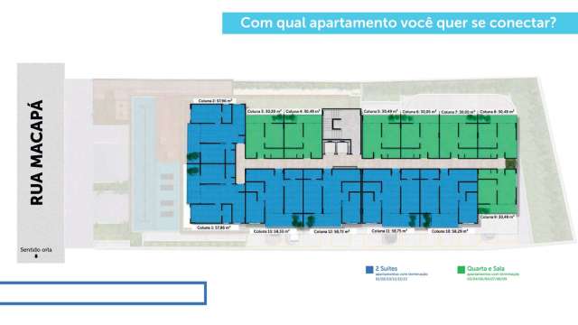 Connect Ondina – Quarto e Sala à Venda por R$ 482.500,00 – Salvador/BA
