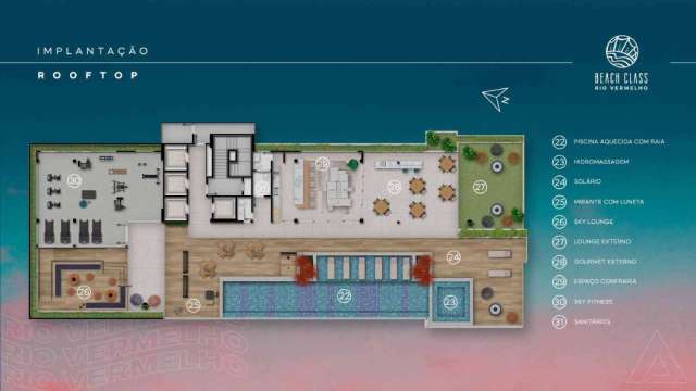 Beach Class Rio Vermelho – 2/4 com uma suíte, 66,15 m², à venda por R$ 1.100.000,00 - Salvador/Ba