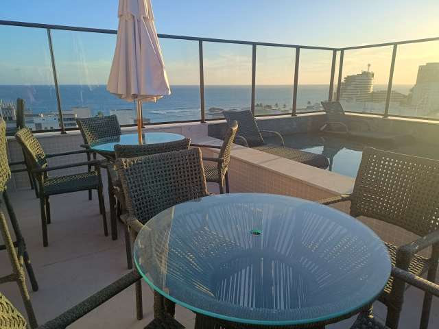 Apartamento com 1 quarto e 1 suíte, 25,25 m² para alugar por R$ 3.500,00 - Ondina, Salvador/BA