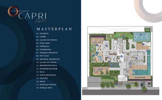 Capri Signature - Apartamento de 4 Suítes à Venda por R$3.350.000,00 no Loteamento Aquarius, Pituba - Salvador/BA