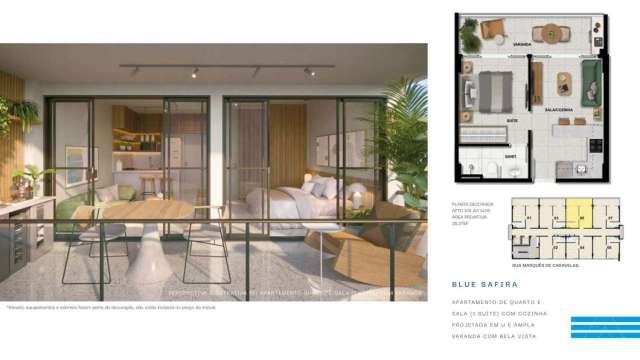 Blue Barra - Apartamento com 35,37 m² à venda por R$ 470.000,00 - Salvador/Ba